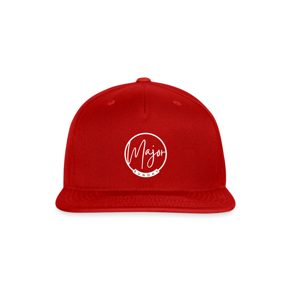 Major Snapback Hat - red