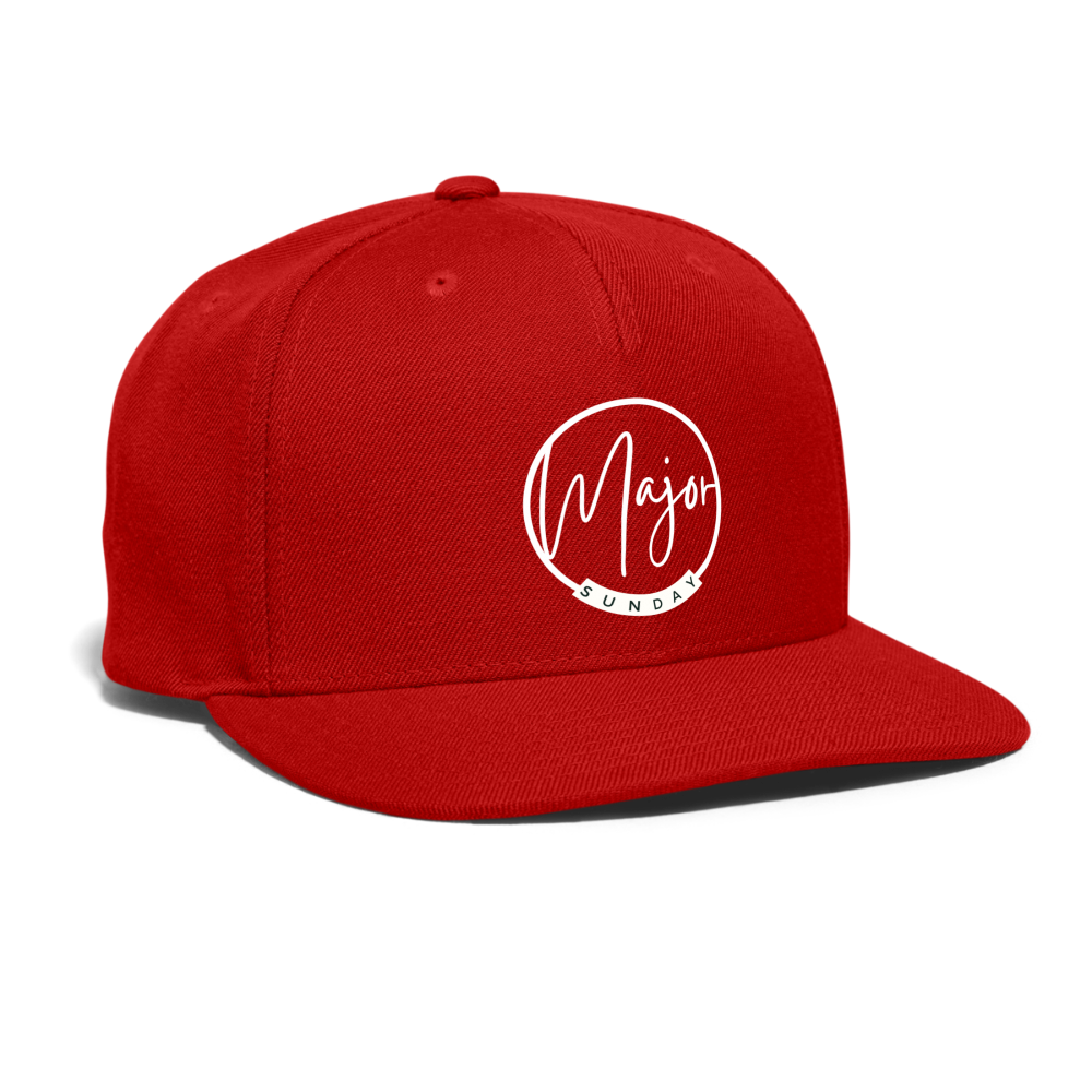 Major Snapback Hat - red