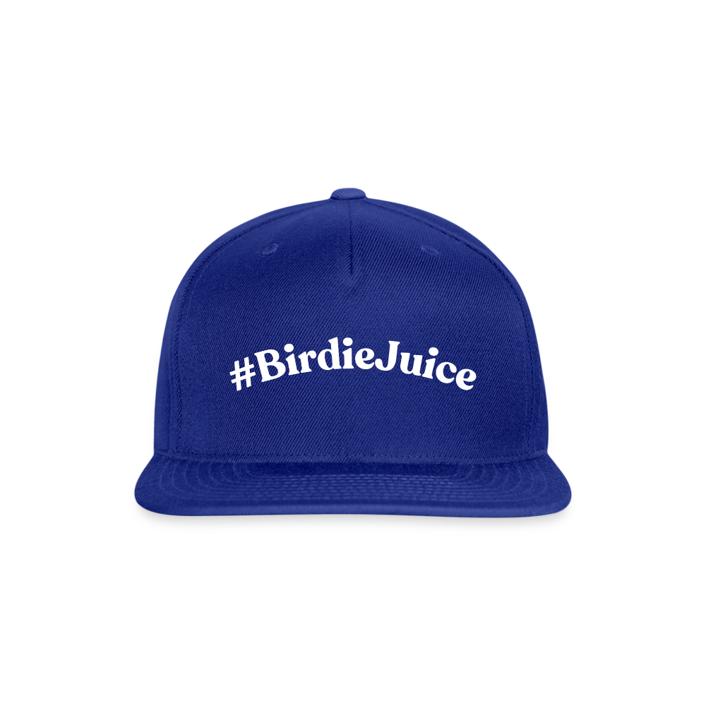 #BirdieJuice Snapback Hat - royal blue